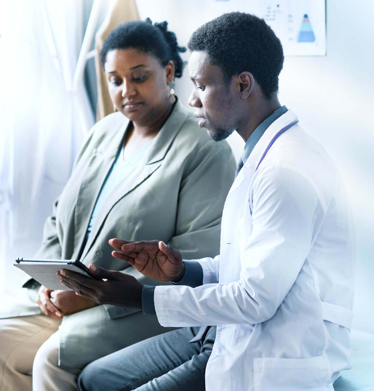 Doctor with Patient AI Retinal Imaging Doctor with Patient AI Retinal Imaging